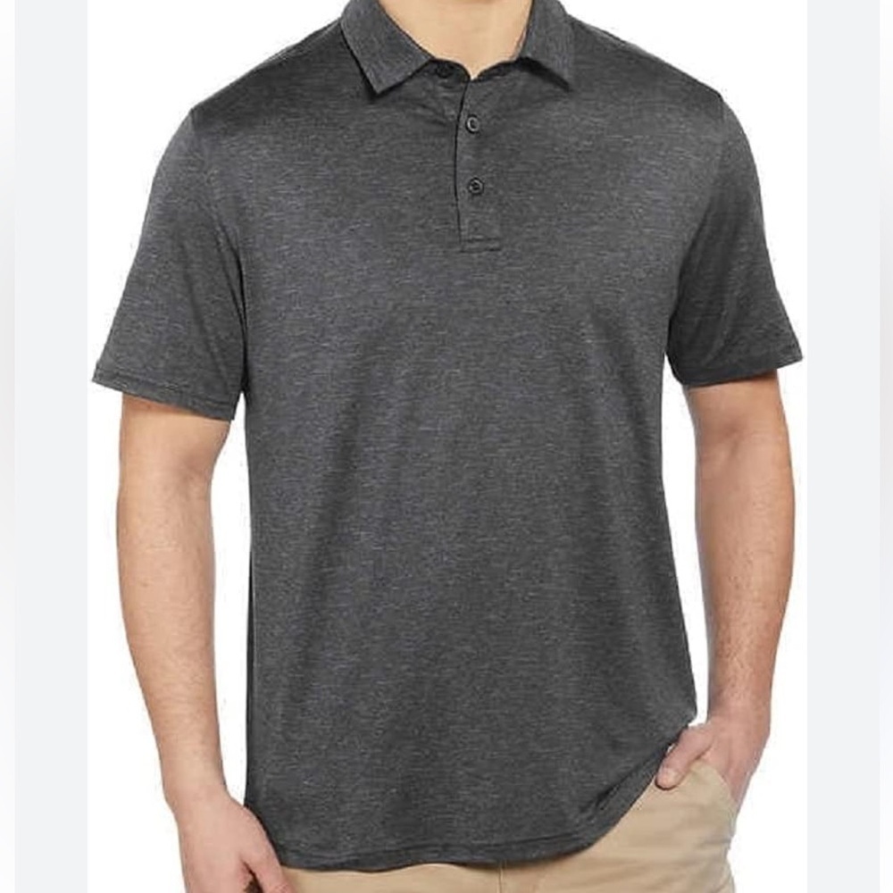 GH BASS & CO men's gray XXL Polo short sleeve sportswear athletic golf summer
